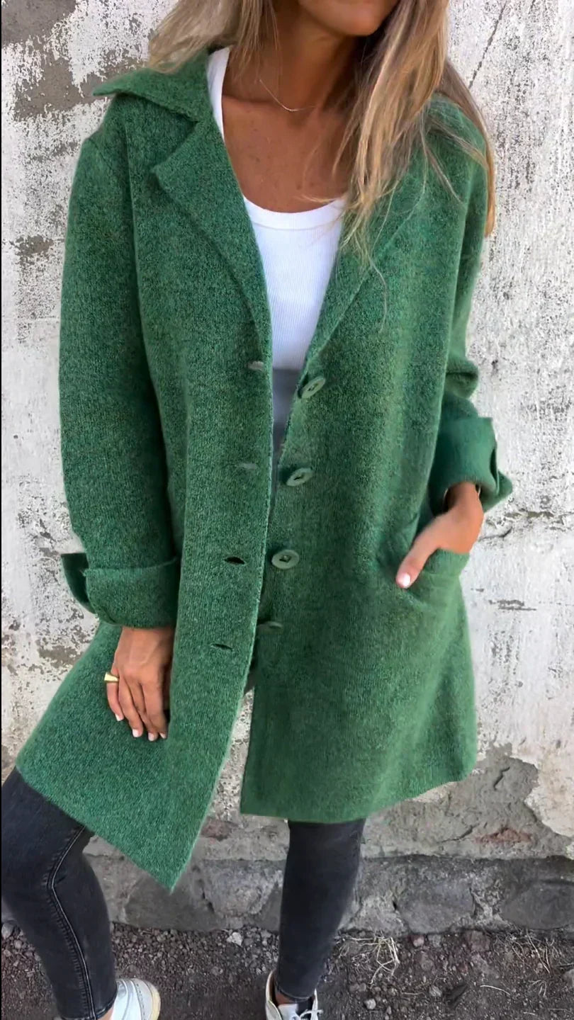 Elegantní dlouhá bunda