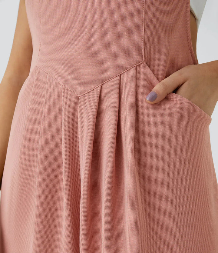 Jumpsuit s páskem, knoflíky