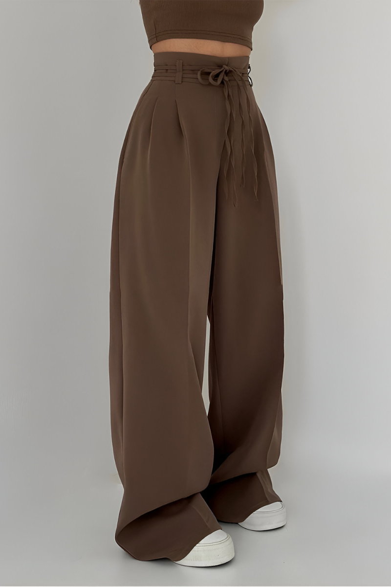 Elegantní široké kalhoty s