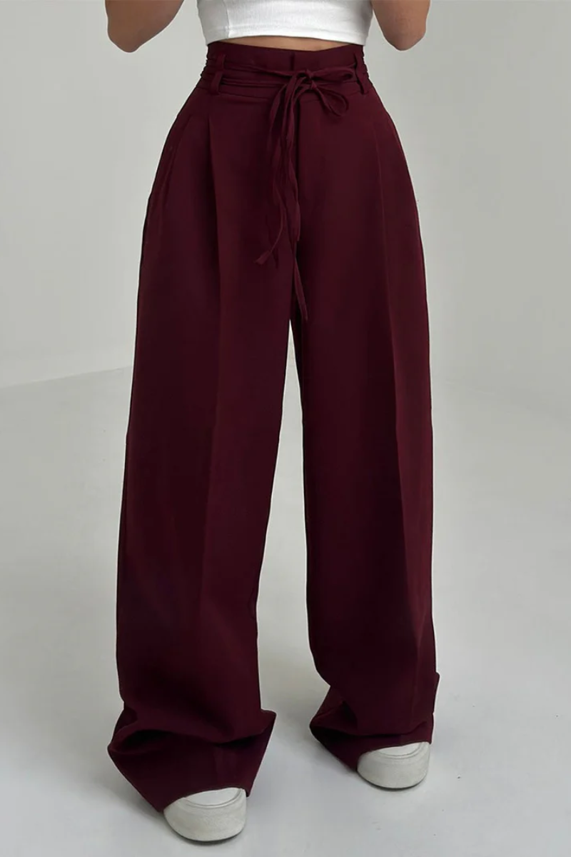 Elegantní široké kalhoty s