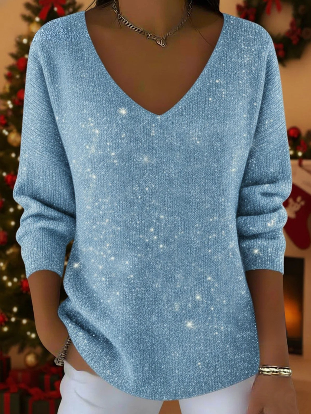 Elegantní třpytivý top Comfort