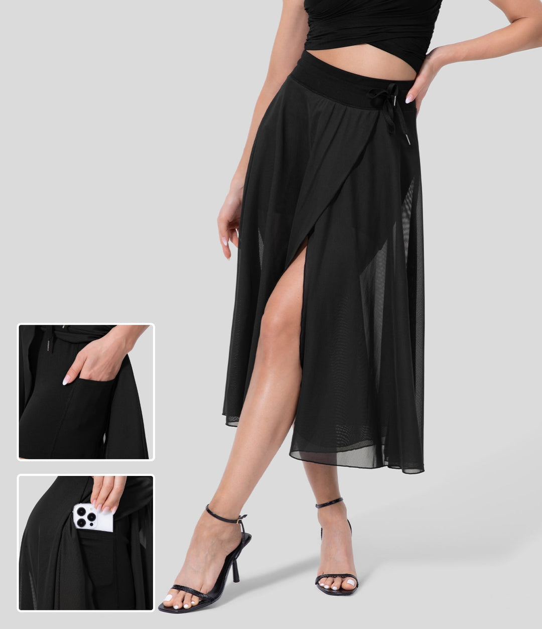 Elegantní 2-v-1 Sukně