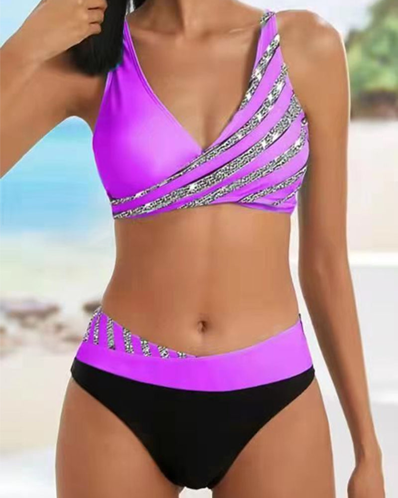 Mona - Tisknutý bikini v teplých tónech