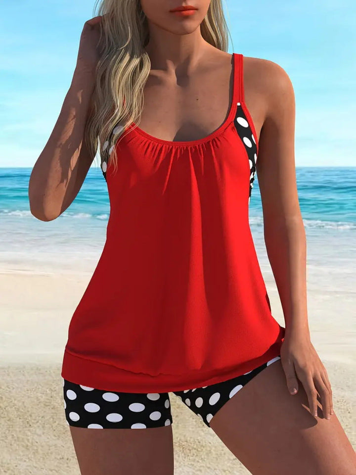 Tereza™ — Tankini s puntíkovým vzorem ve více barvách