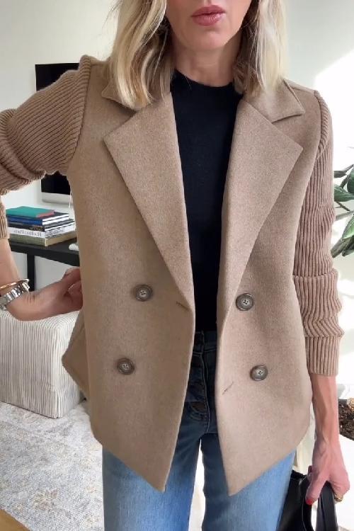 Elegantní pletený cardigan bez