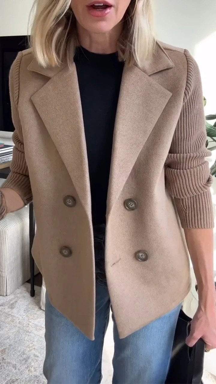Elegantní pletený cardigan bez