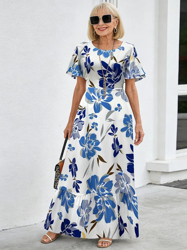 Vera™ — Elegantní šaty s boho květinovým potiskem