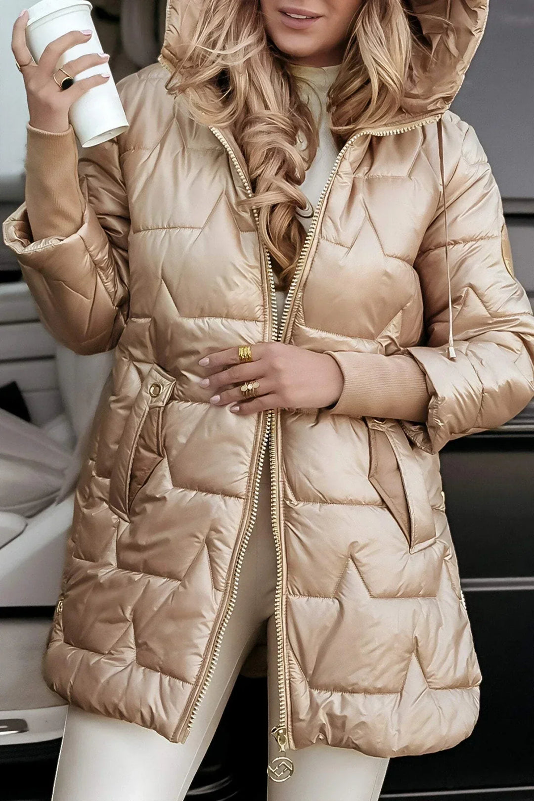 Elegantní zimní kabát s