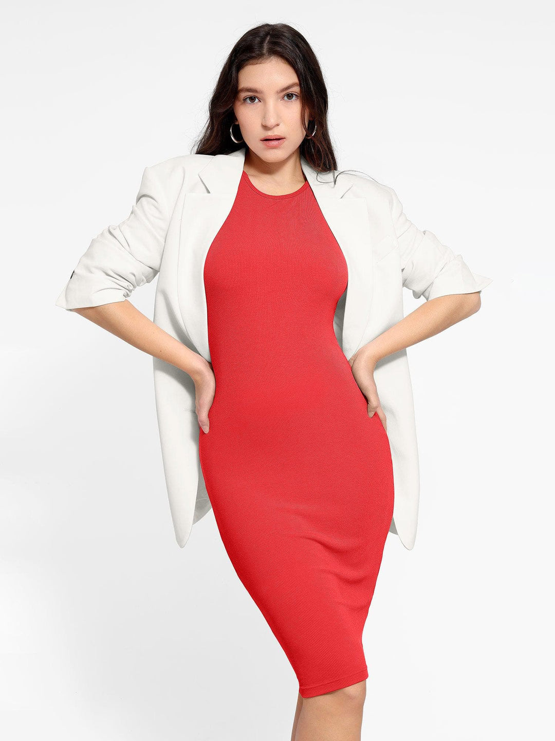 Shapewear-Midikleid z Modalu s