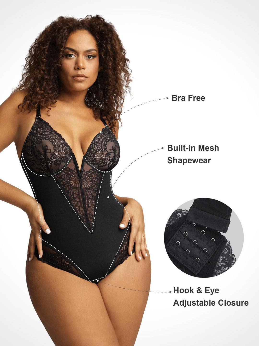 Luxusní krajkový bodysuit s