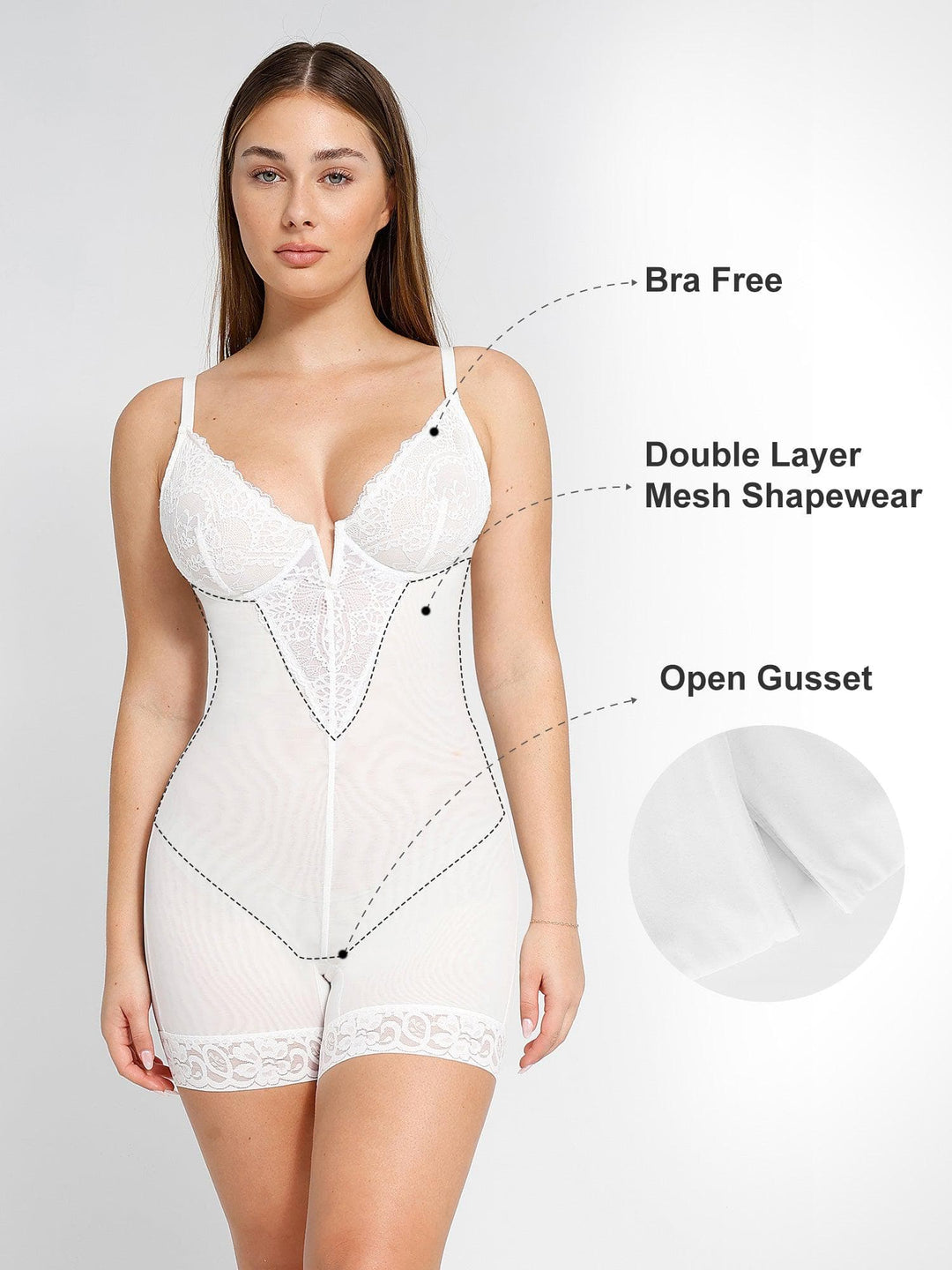 Luxusní krajkový bodysuit s