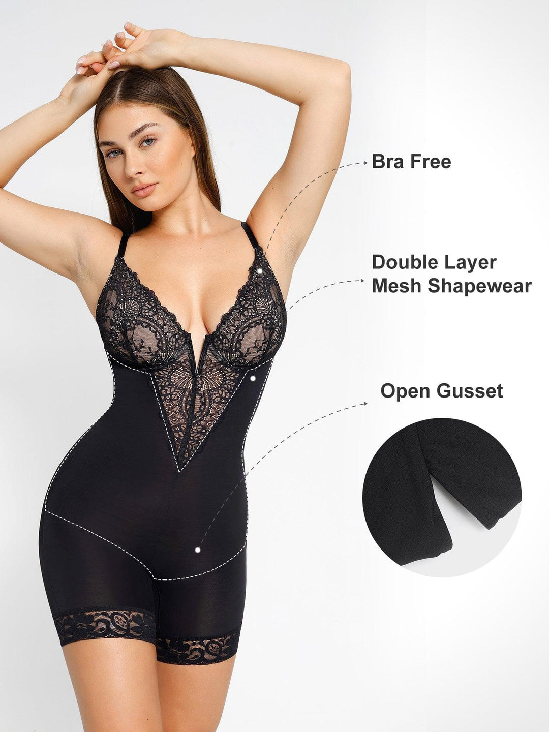Luxusní krajkový bodysuit s