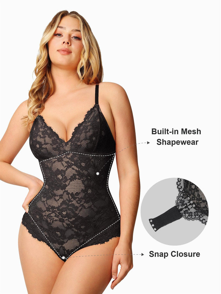 Luxusní krajkový bodysuit s