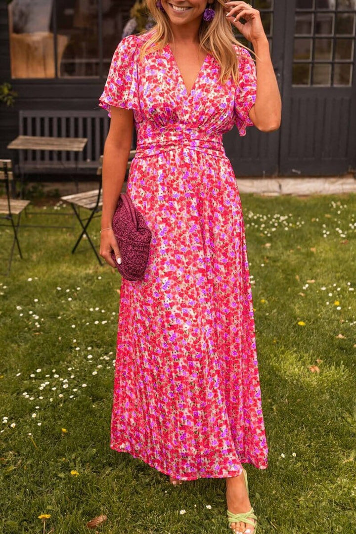 Elegantní Maxikleid s V-výstřihem