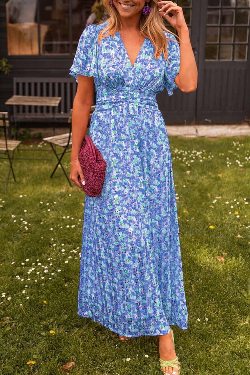 Elegantní Maxikleid s V-výstřihem