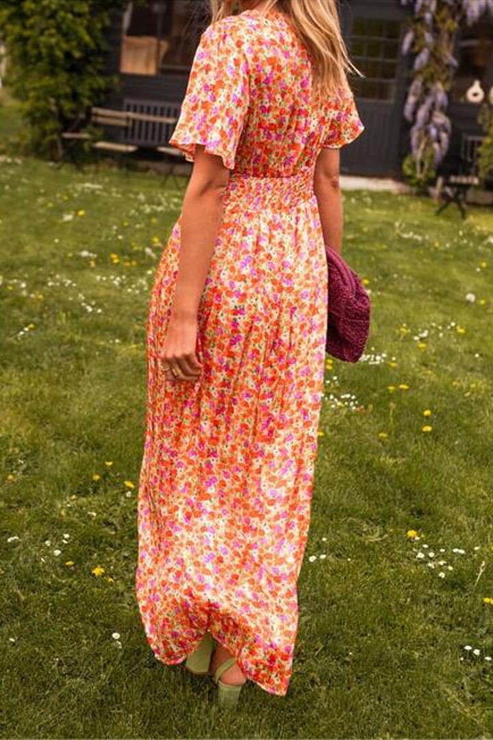 Elegantní Maxikleid s V-výstřihem