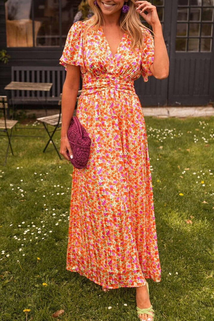 Elegantní Maxikleid s V-výstřihem