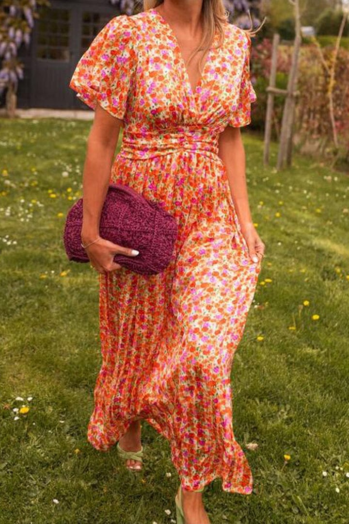 Elegantní Maxikleid s V-výstřihem
