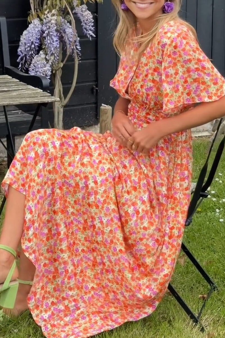 Elegantní Maxikleid s V-výstřihem