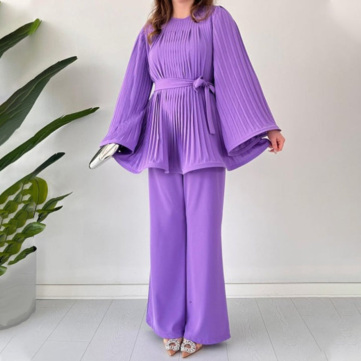 Elegantní plisovaná dámská souprava