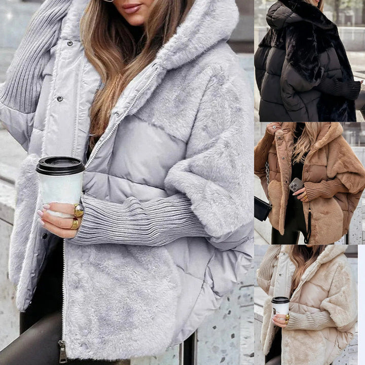 Dámská patchwork puffer bunda