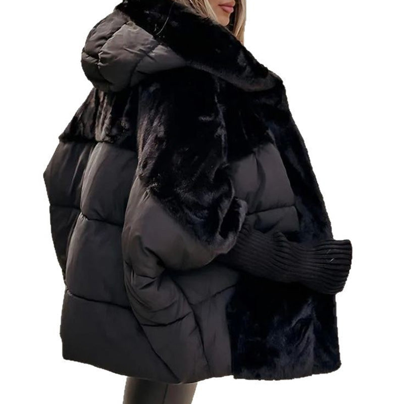 Dámská patchwork puffer bunda