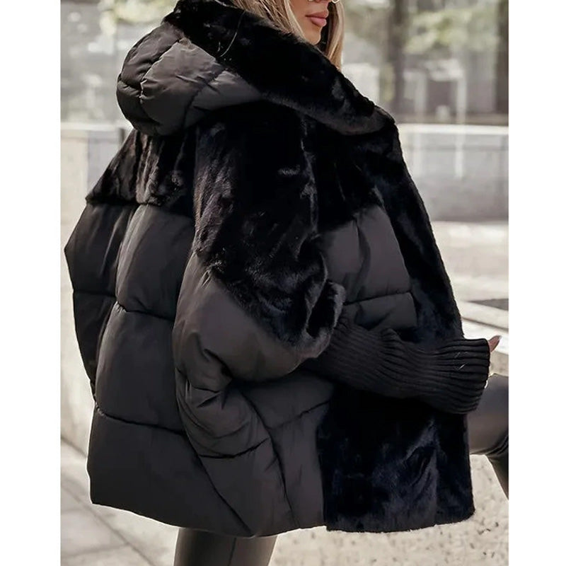 Dámská patchwork puffer bunda