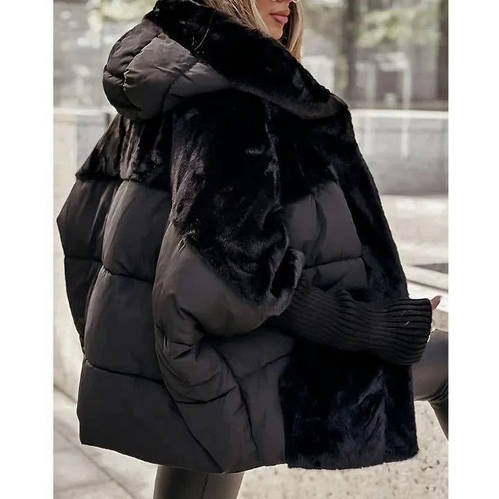 Dámská patchwork puffer bunda