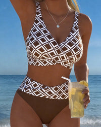 Nina™ — Luxusní bikini s geometrickým potiskem ve více barvách